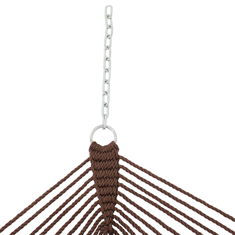 Sunnydaze Double Polyester Rope Hammock with 15' Steel Stand