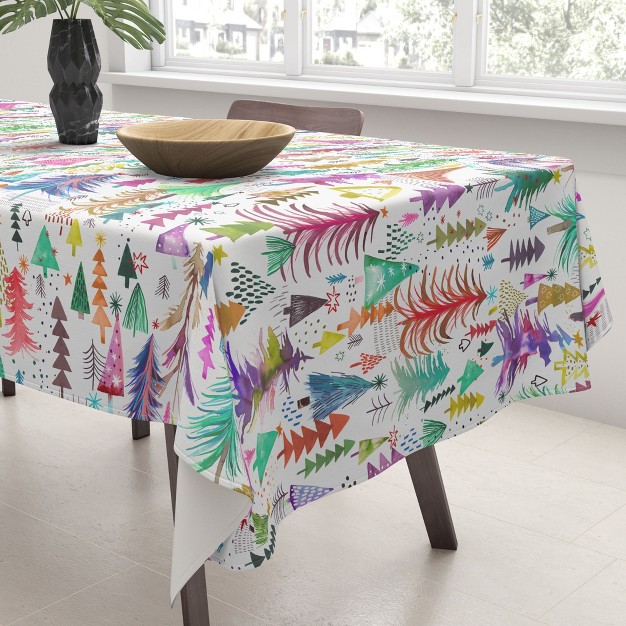 Ninola Design Christmas Trees Simply Modern Tablecloth Deny Designs