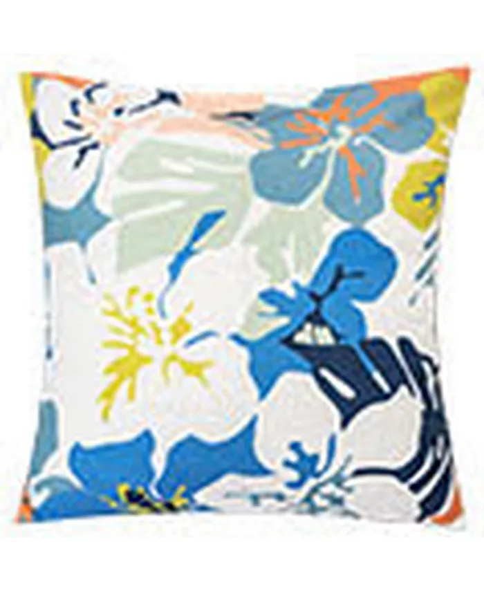 Homey Cozy Annemarie Flower Garden 20 x 20 Outdoor Decorative Pillow