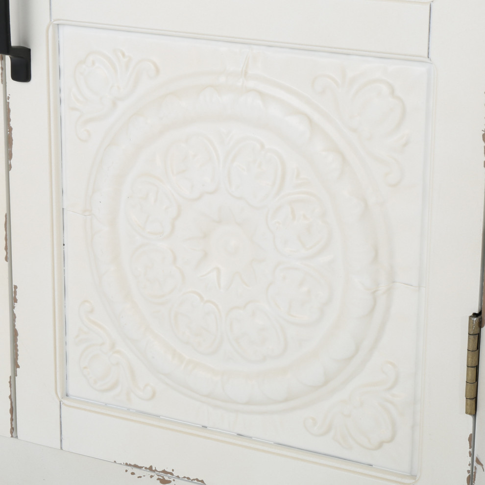 GDF Studio Aliana Shabby Painted Accent Cabinet   French Country   Accent Chests And Cabinets   by GDFStudio  Houzz