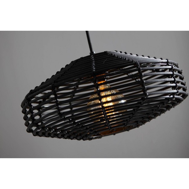 Kingston Pendant Ceiling Light Black Adesso