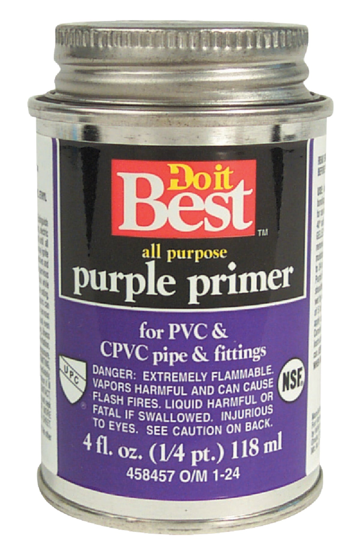 Do it Best Purple Pipe and Fitting Primer 4 Oz. Purple