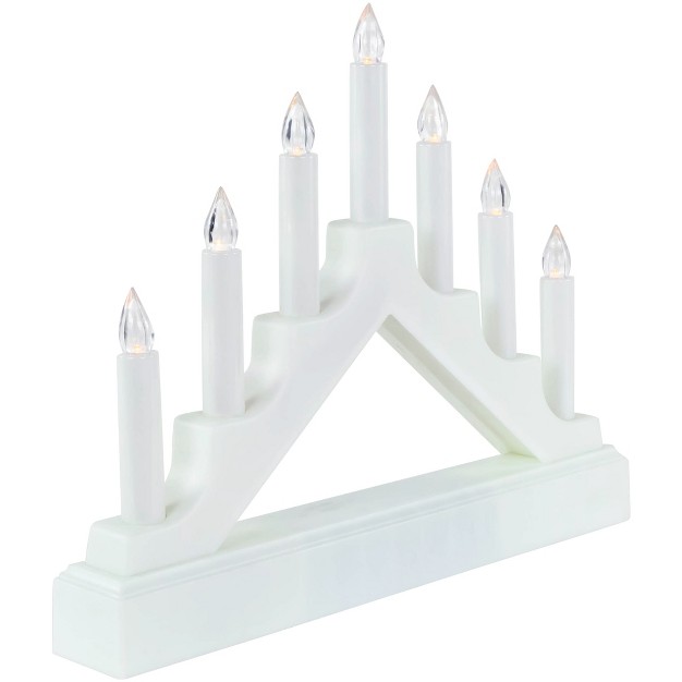 Led Lighted 7 tier White Candelabra Christmas Decoration