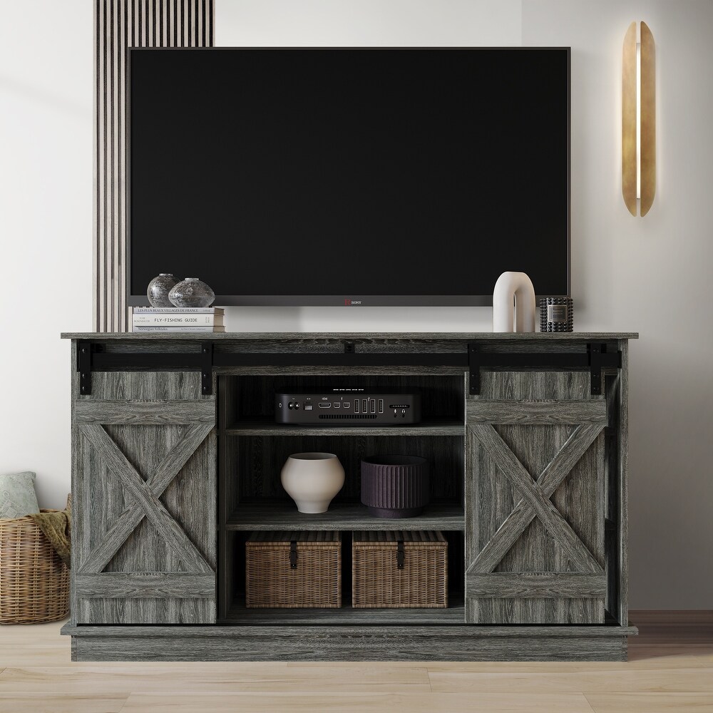 CraftPorch Vintage Style X shaped TV Stand Console