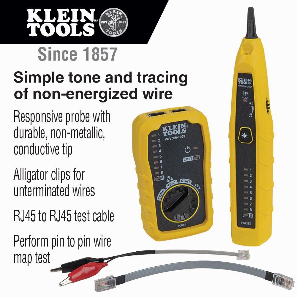 Klein Tools Tone and Probe Test and Trace Kit VDV500705 from Klein Tools