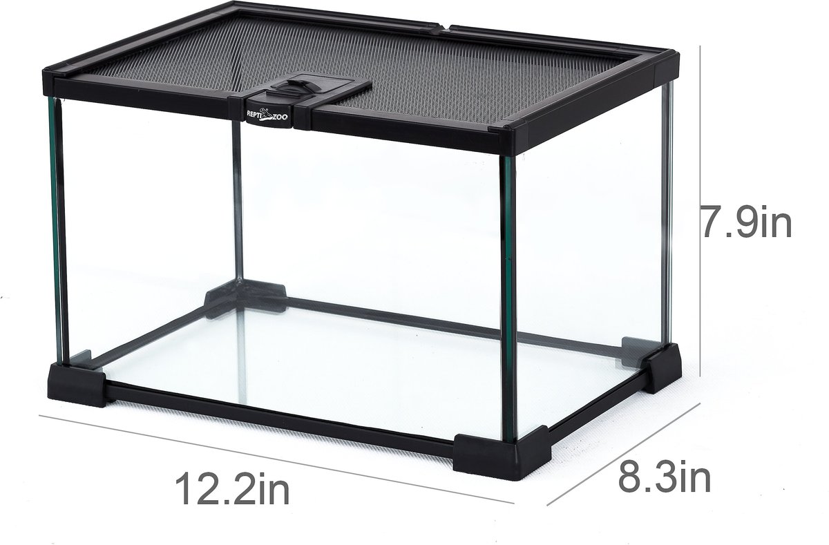 REPTI ZOO Mini Glass Reptile Terrarium Tank