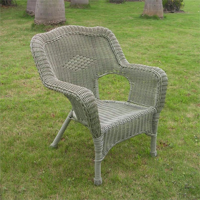 International Caravan Madison Wicker Resin Patio Chair