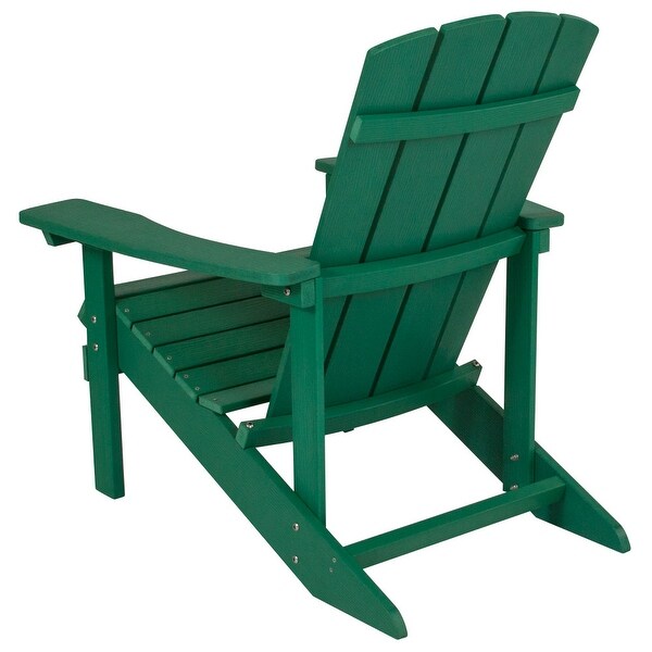 Outdoor AllWeather Poly Resin Wood Adirondack Chair