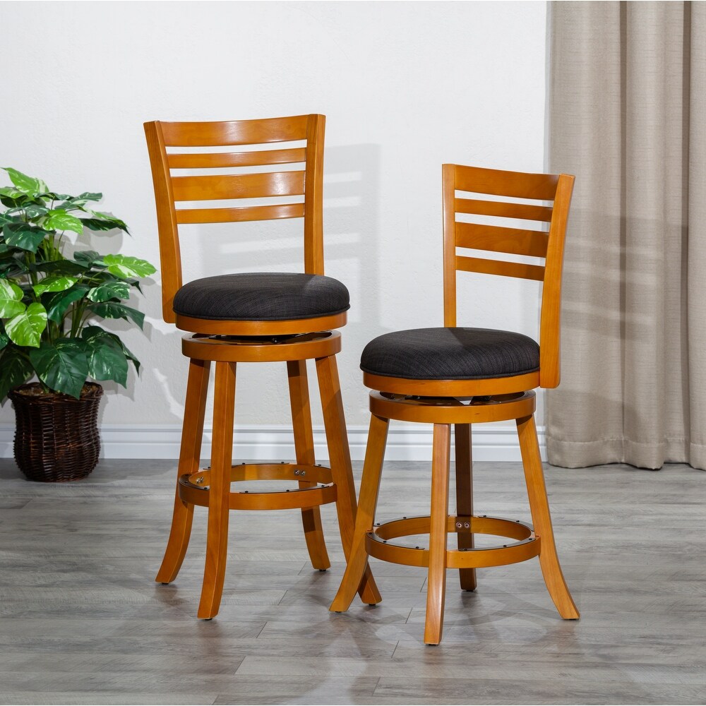 Counter Height Swivel Stool Rolling Stool Adjustment for Kitchen Island  Orange