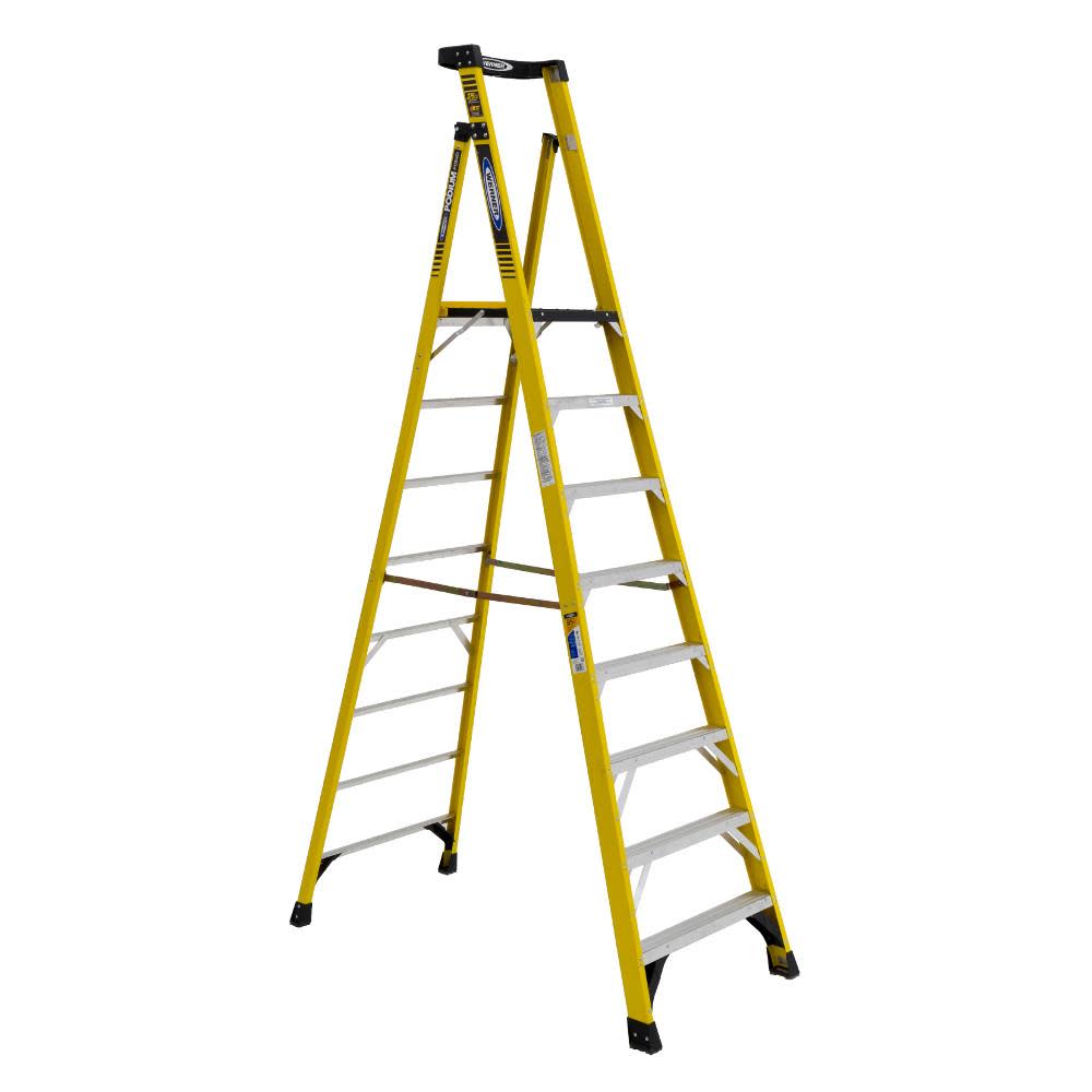 Podium 8-ft Fiberglass 375-lb Type IAA Step Ladder ;