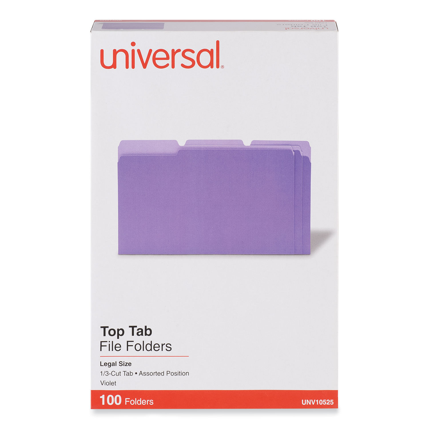 Deluxe Colored Top Tab File Folders by Universalandreg; UNV10525