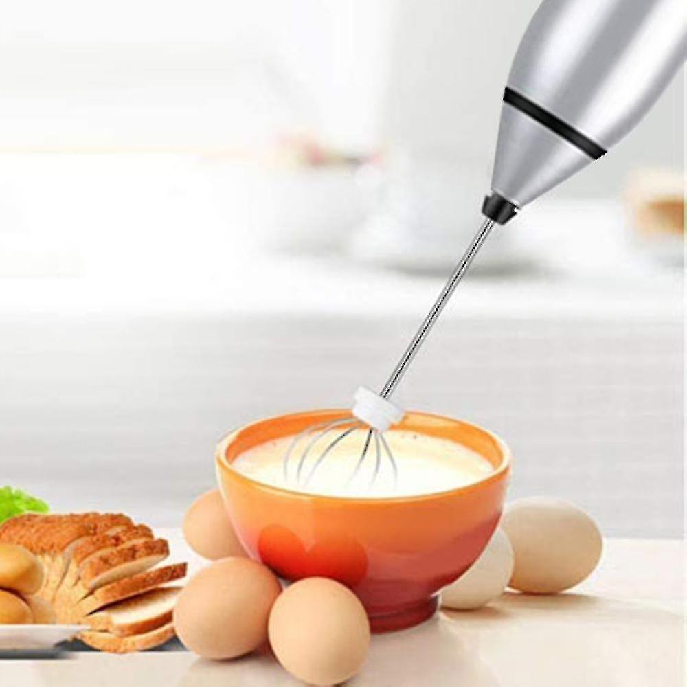 Whisk Milk Frother Handheld， Usb Rechargeable Electric Foam Maker For Coffee， 3 Speeds Mini Milk Foamer Drink Mixer With 2 Whisks