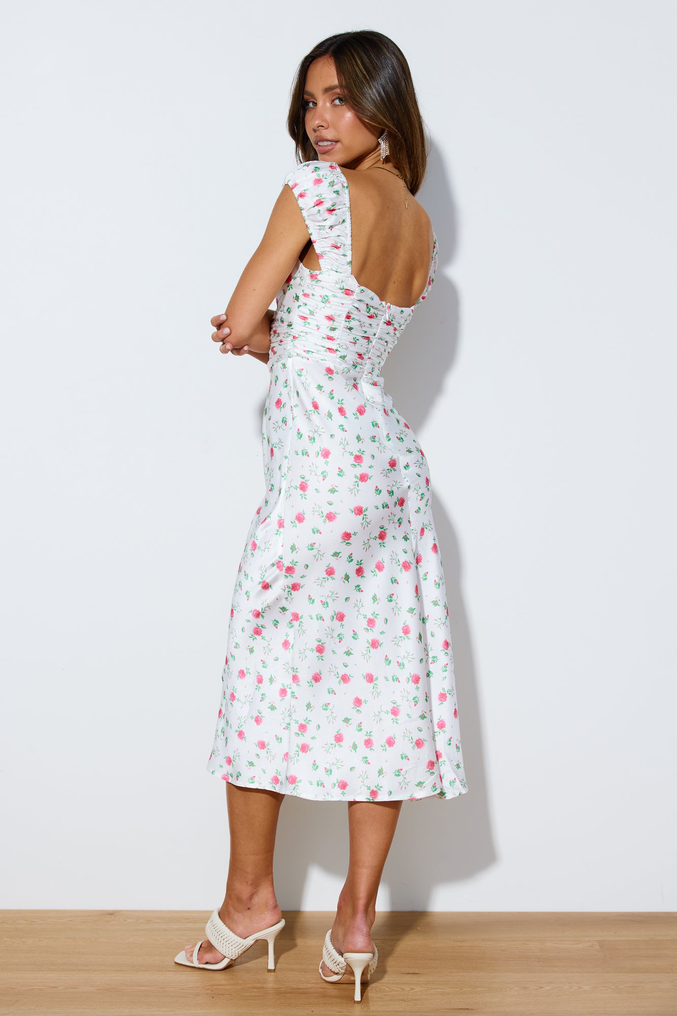 Feel My Rhythm Midi Dress Floral