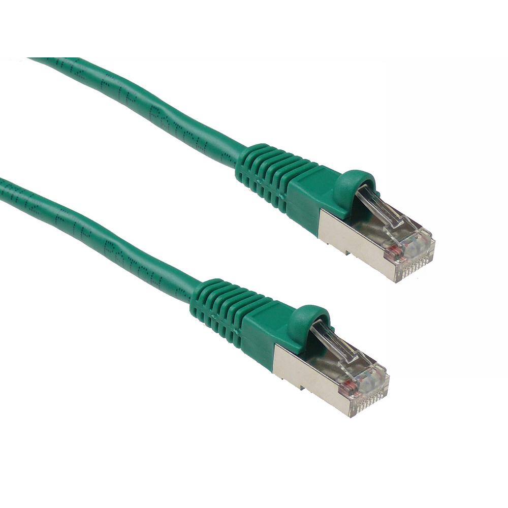 NTW 50 ft. Cat5e Snagless Shielded (STP) Network Patch Cable Green 345-S5E-050GN