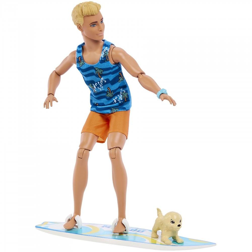 Barbie Move Ken Doll and Surfboard