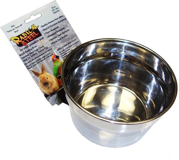 Lixit Radical Steel Small Animal and Bird Bowl