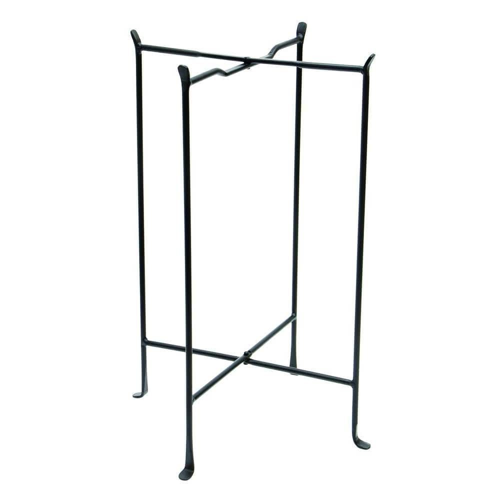 ACHLA DESIGNS 22 in. Dia Black Powder Coat Iron Multi-Purpose Large Folding Floor Stand CWI-03