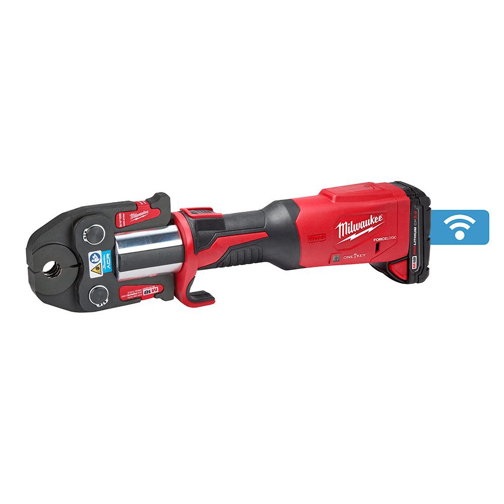 Milwaukee M18 FORCE LOGIC Press Tool Kit with One-Key with 1/4-7/8 Streamline ACR Jaws ;