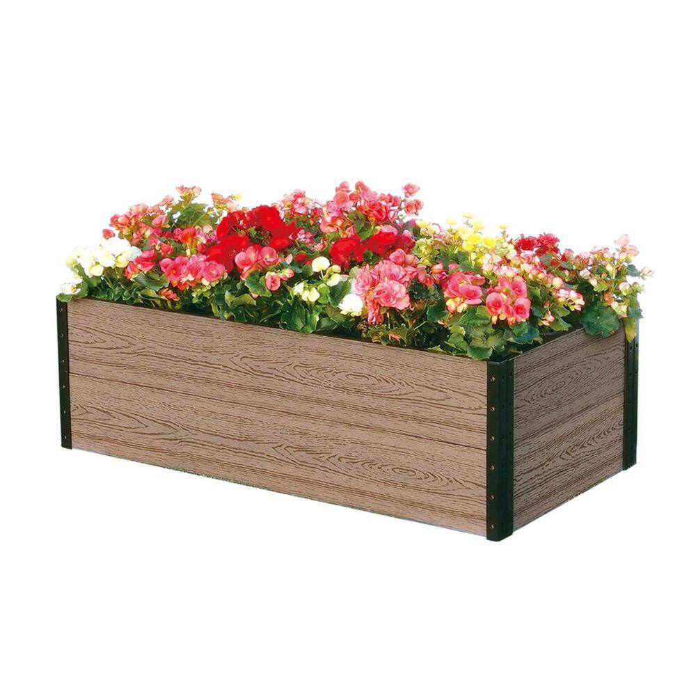 EverBloom 45 in. W x 24 in. D x 14 in. H Premium Deckside Garden Bed R144524