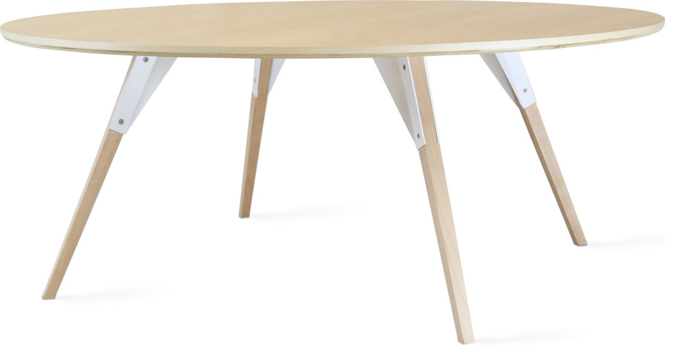 Clarke Oval Coffee Table   Midcentury   Coffee Tables   by HedgeApple  Houzz