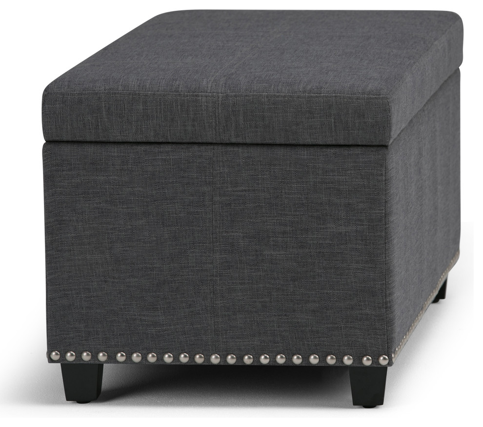 Amelia 34 quotTraditional Storage Ottoman   Transitional   Footstools And Ottomans   by Simpli Home Ltd.  Houzz