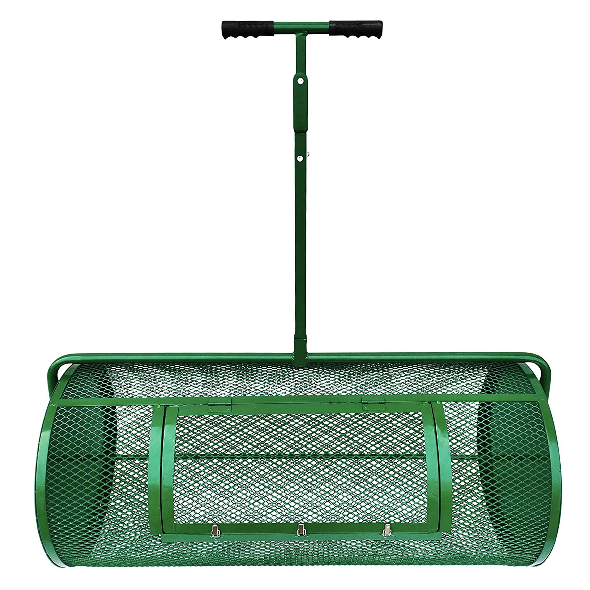 Landzie 44 Inch Metal Basket Lawn and Garden Topdressing Yard Spreader