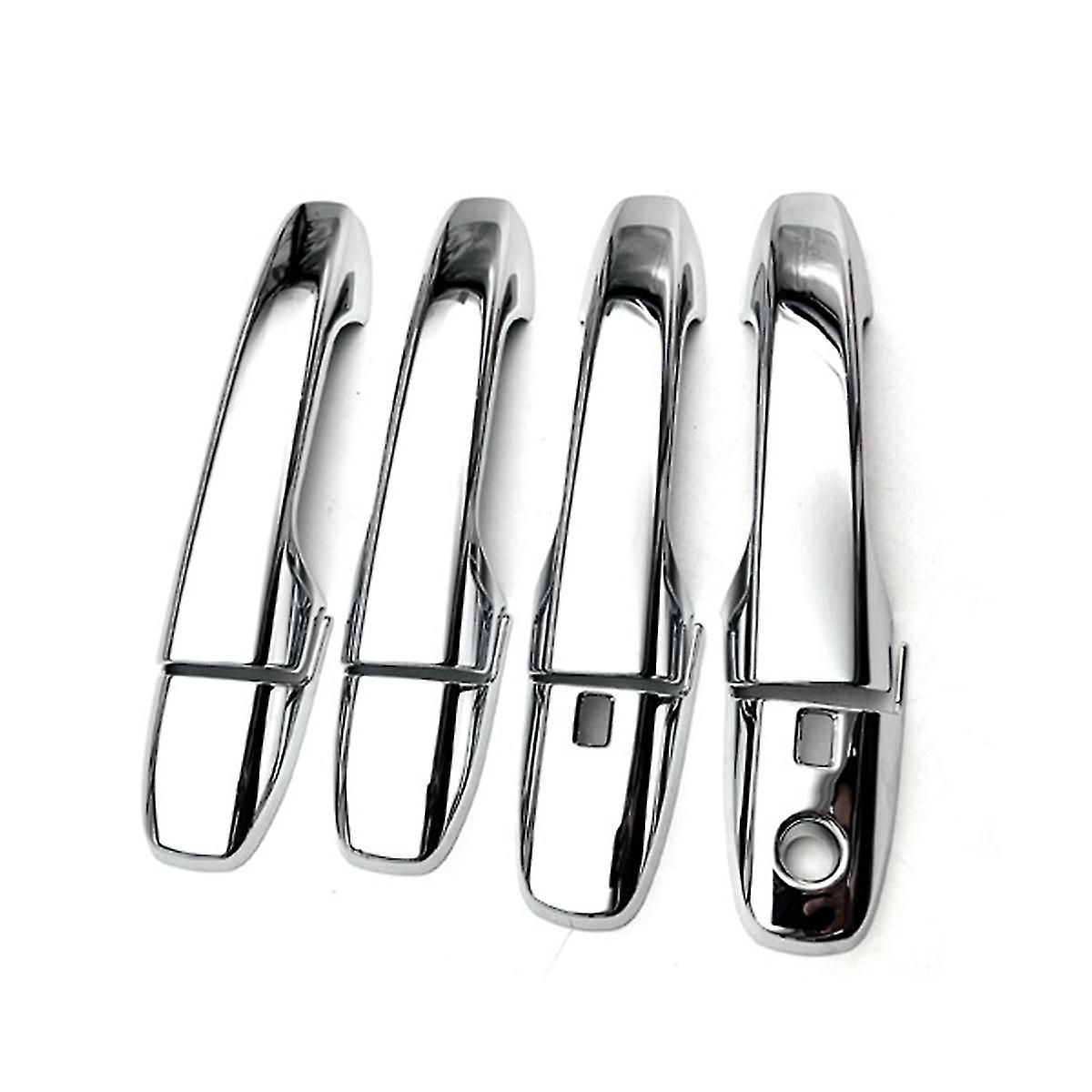 8pcs Chrome Car Exterior Side Door Handle Frame Cover Trim For Perodua Ativa Raize Rocky