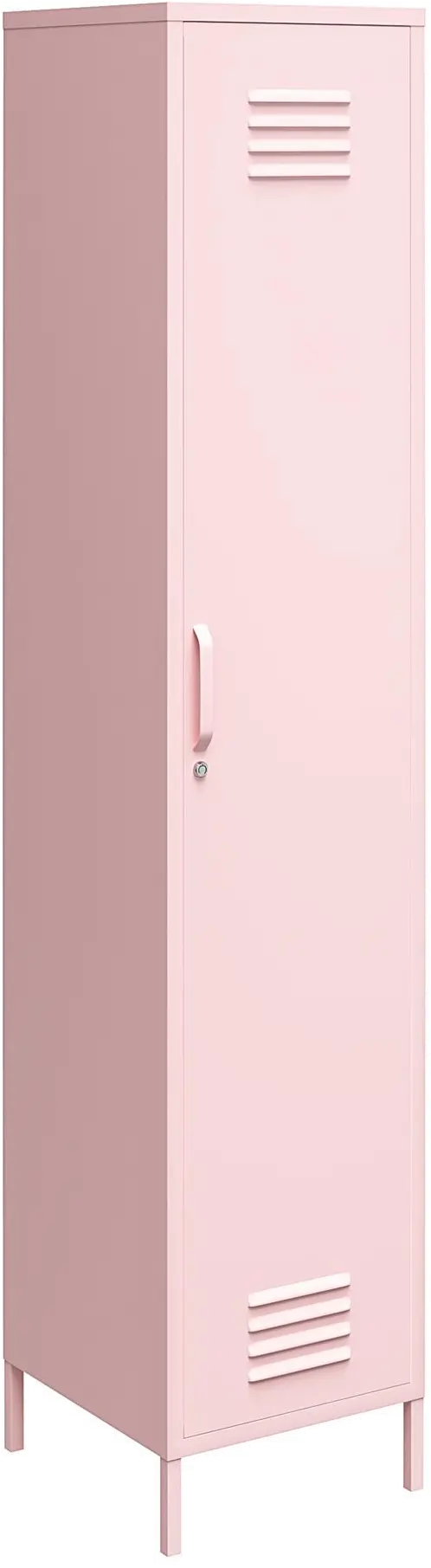 Cache Pink Metal Locker Storage Cabinet