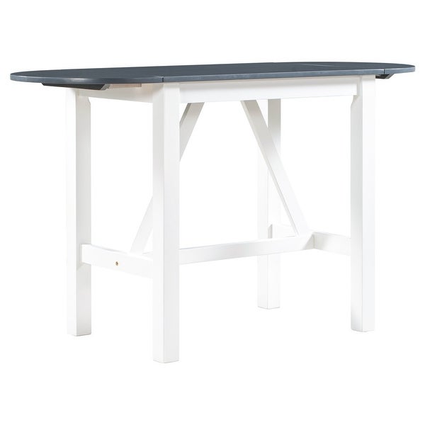 Wood Drop Leaf Counter Height Dining Table for Small Place