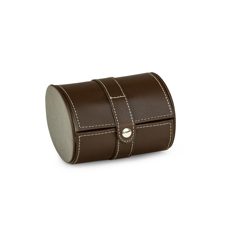 Brown Leather Travel Watch Case by Bey-Berk