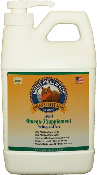 Grizzly Omega Health Omega-3 Dog and Cat Supplement