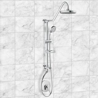 PULSE Showerspas Kauai III 3-Spray Handshower and Showerhead Combo Kit in Chrome Finish 1011-CH