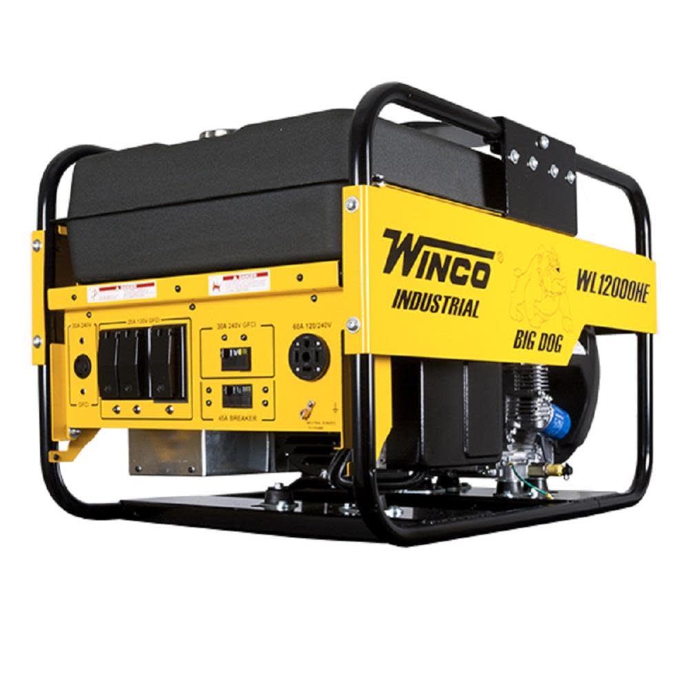 WINCO 12kW 120/240V 1Ph Industrial Portable Generator ;