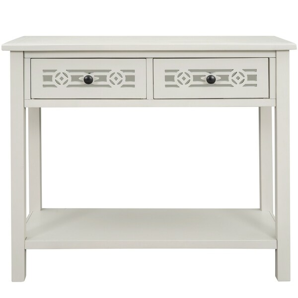 Console Table Sofa Table with Shelf for Living Room