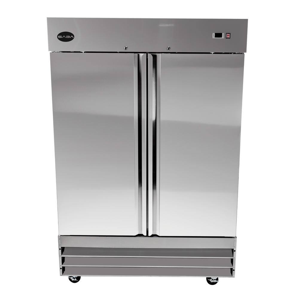 SABA 54 in. W 47 cu. ft. Freezerless Commercial Refrigerator in Stainless Steel S-47RR