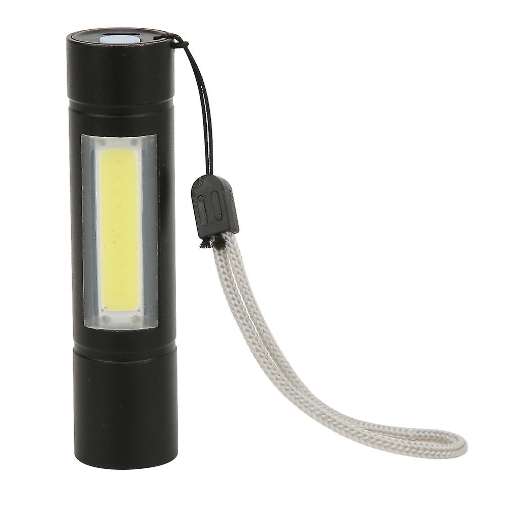 Cob Aluminium Alloy Usb Charging Flashlight Led Mini Outdoor Camping Adventure Torch