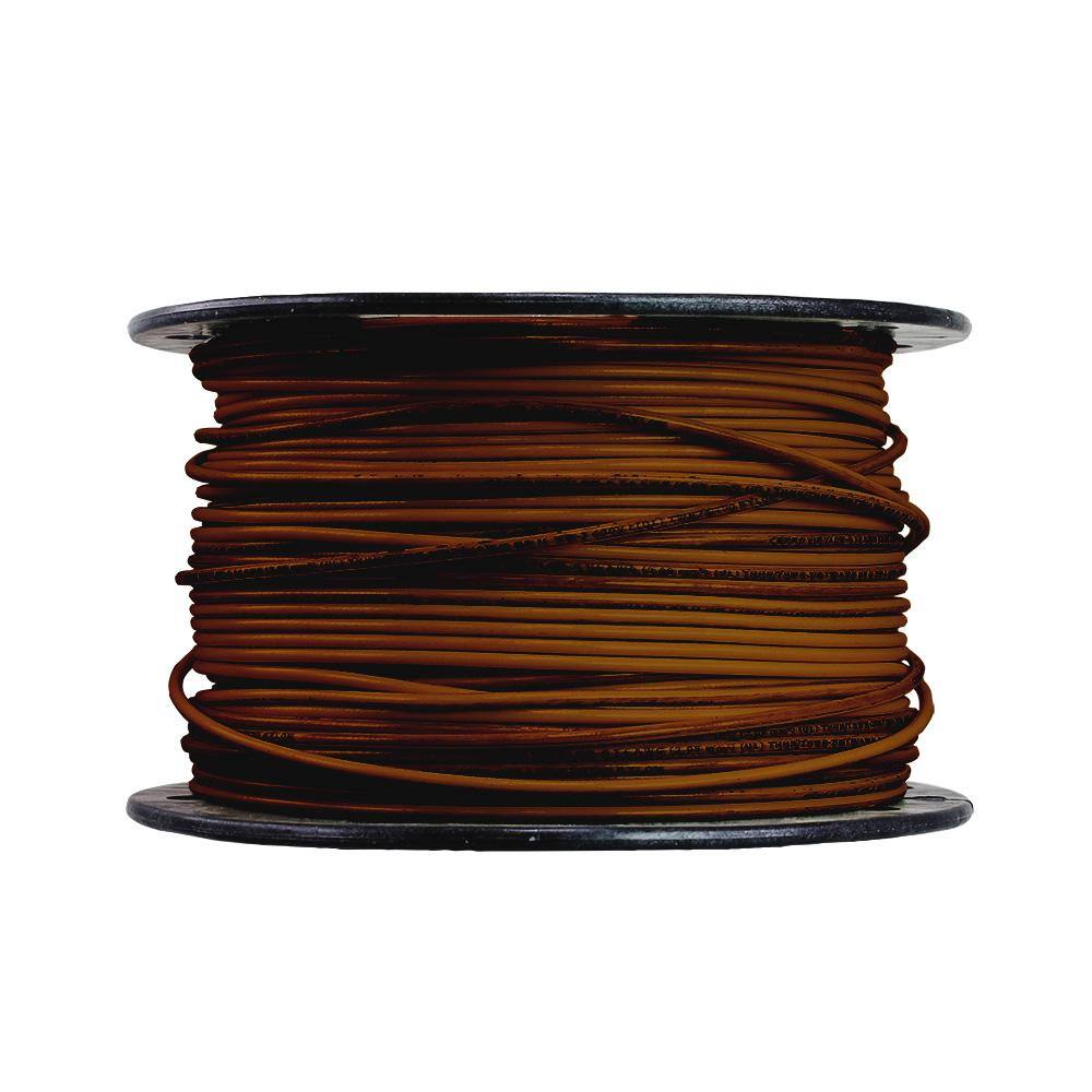 Cerrowire 500 ft. 14 Gauge Brown Stranded Copper THHN Wire 112-3458J