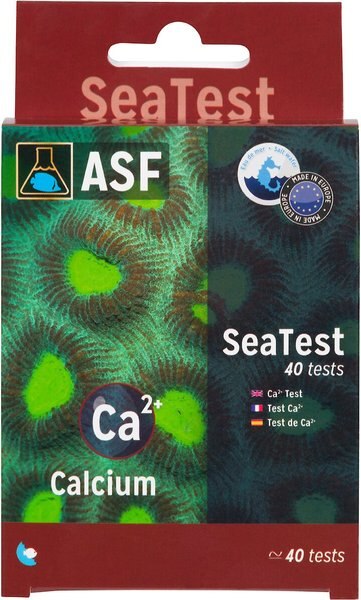 ASF SeaTest Ca2+ (Calcium) Fish Aquarium Water Test Kit， 40 count