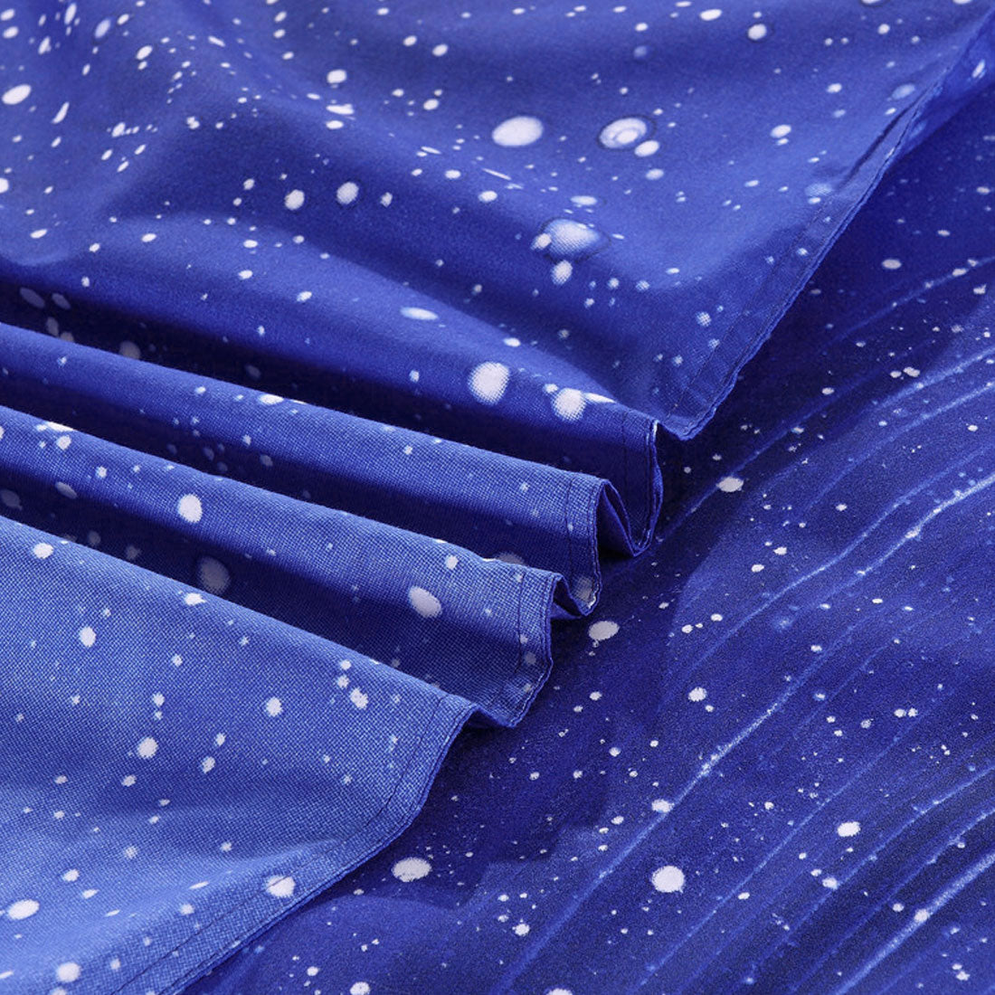 3 Pieces Galaxy Duvet Cover Bedding Set 3D Printed Quilt Cover Royal Blue Queen