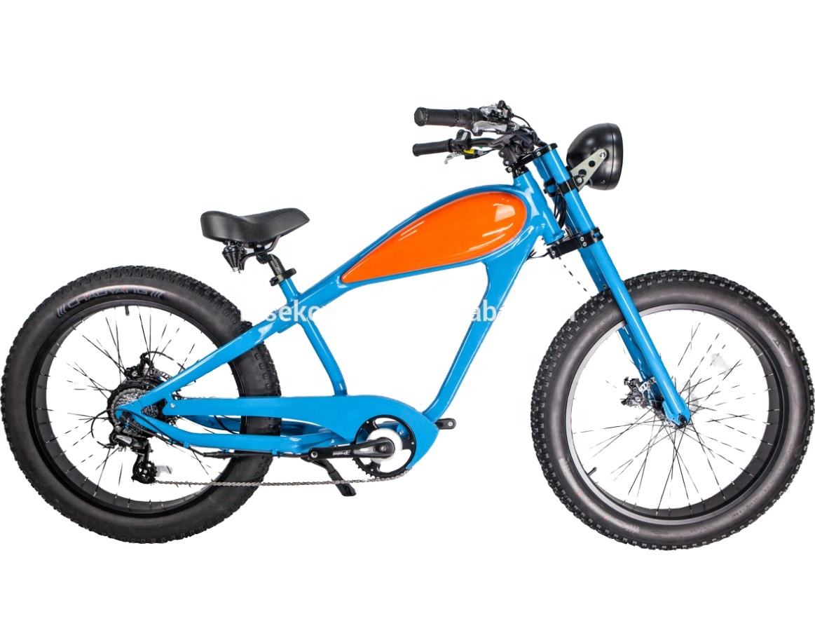 2022 powerful electric bicycle 750w retro cruiser ebike fat e bikes with long range from china