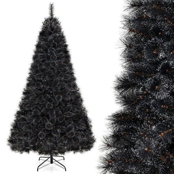 Costway 6/7/8 FT Halloween Tree with 362/572/860 Branch Tips Frosted