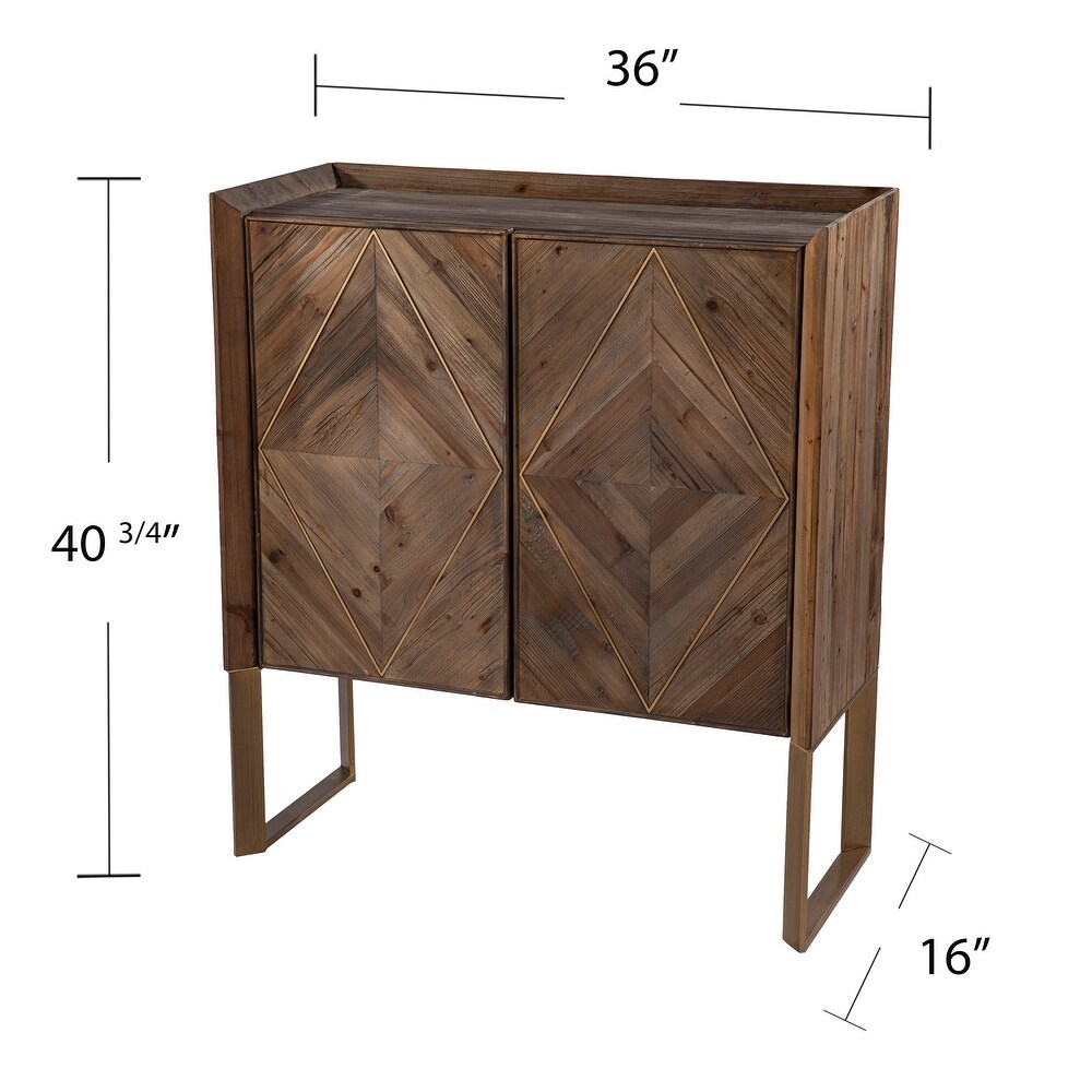 SEI Furniture Arverly Reclaimed Wood Cabinet