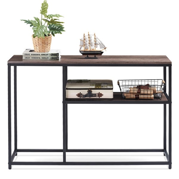 ivinta Console Table， Sofa Table Small TV Entryway Table with Storage Shelf， Buffet Table for Hallway Living Room.