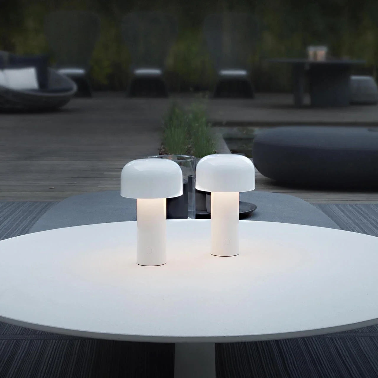 LED Creative Mushroom Rechargeable Table Lamp