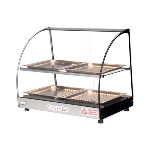 Skyfood FWD2-22-4P 22'' Food Warmer Display Case - Double Shelf - With Led Light