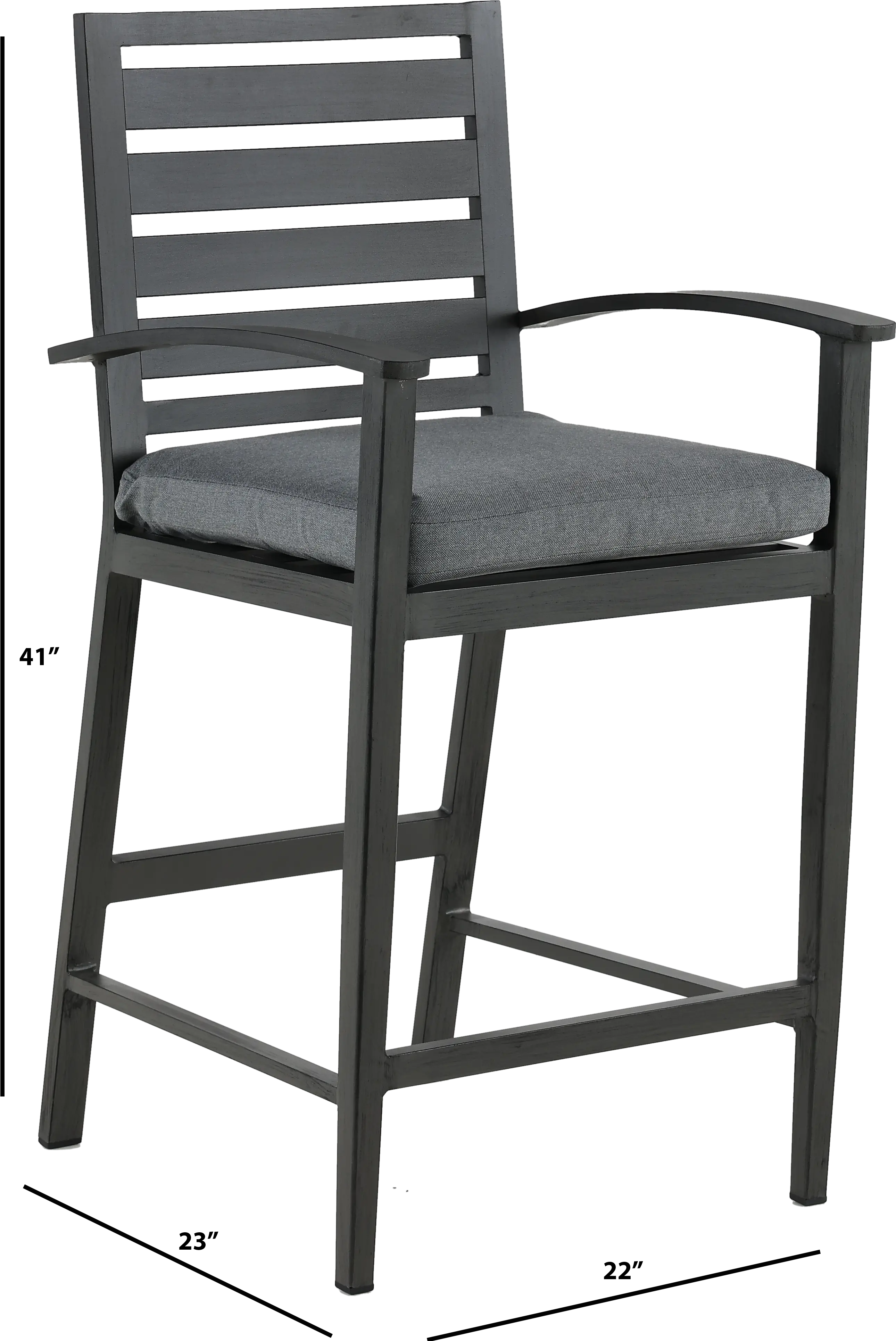 West Lake Gray Dining Patio Armchair