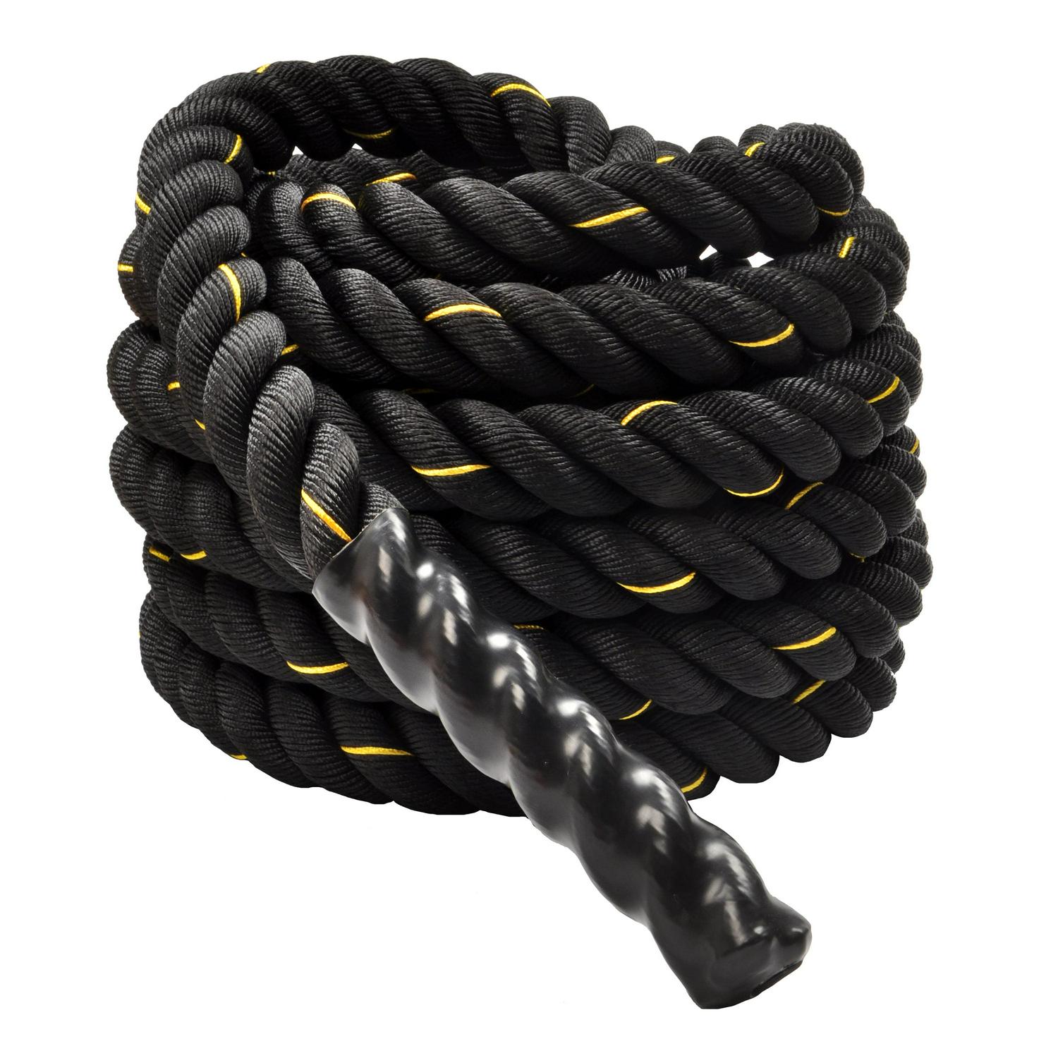 BalanceFrom Heavy HD Dacron Battle Exercise Training Rope， 1.5/2 in Diameter， 30/40/50 ft Length