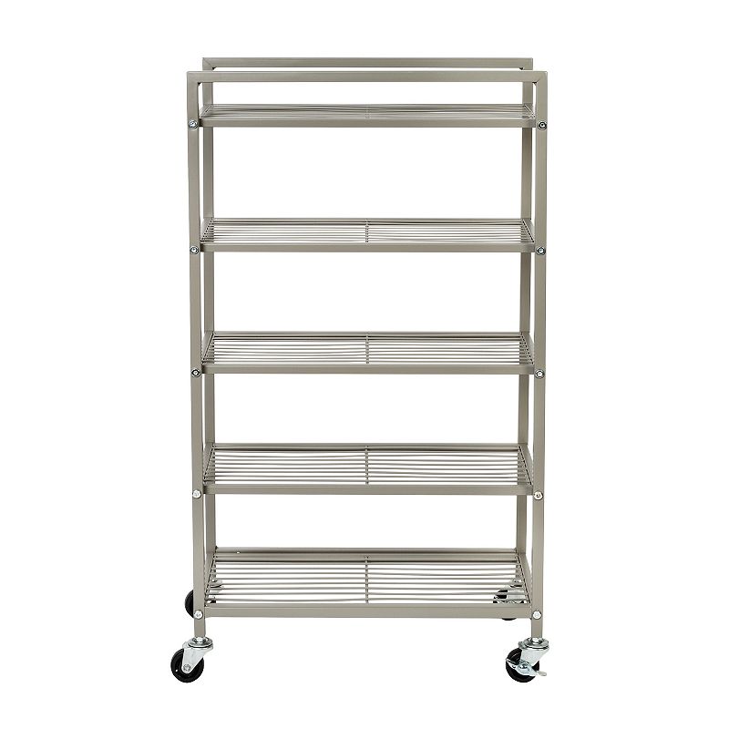 Honey-Can-Do Rolling 5-Tier Bathroom Storage Cart