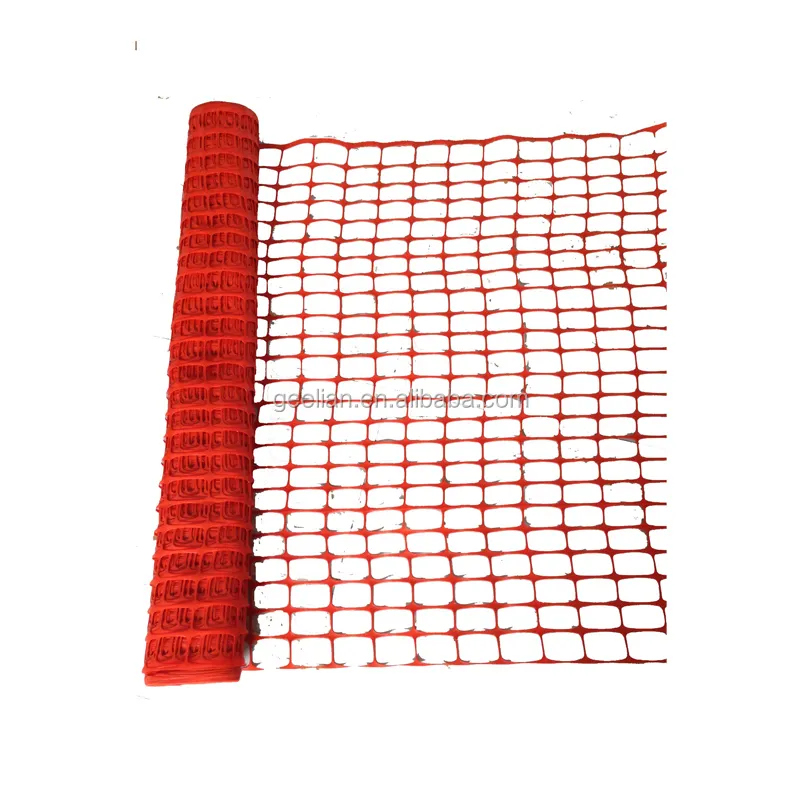 European standard Factory supply construction  snow fence / orange plastic safety fence / plastic Red Blue Yellow  safety net