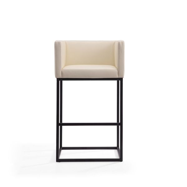 Embassy Barstool in Cream and Black (Set of 3)